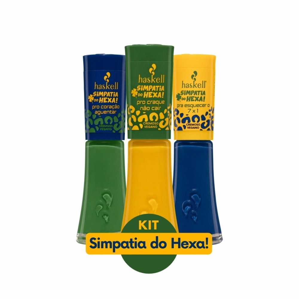 Kit Esmaltes Simpatia Do Hexa 3x8ml Haskell