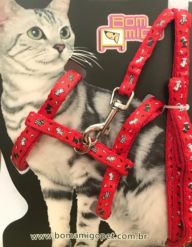 Cat Guia Peitoral Estampa Novo