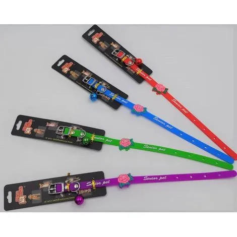 Coleira Para Gatos Em Silicone Flores Bom Amigo Un
