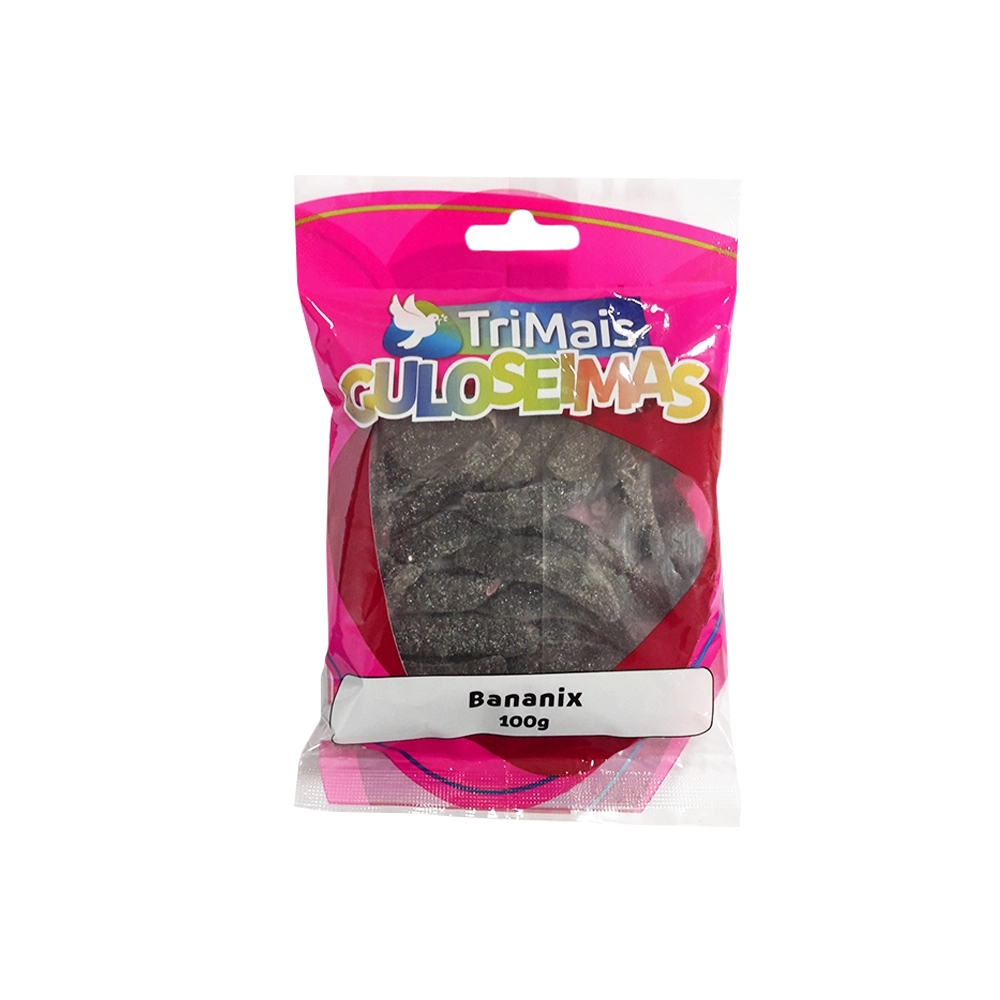 Bala De Goma Bananix Trimais 100g
