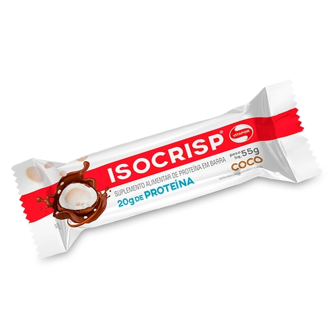 Barra de Proteína Coco Isocrisp Vitafor 55g