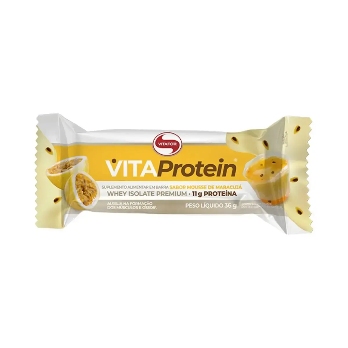 Vita Protein Barra de Proteína Mousse de Maracujá Vitafor 36g