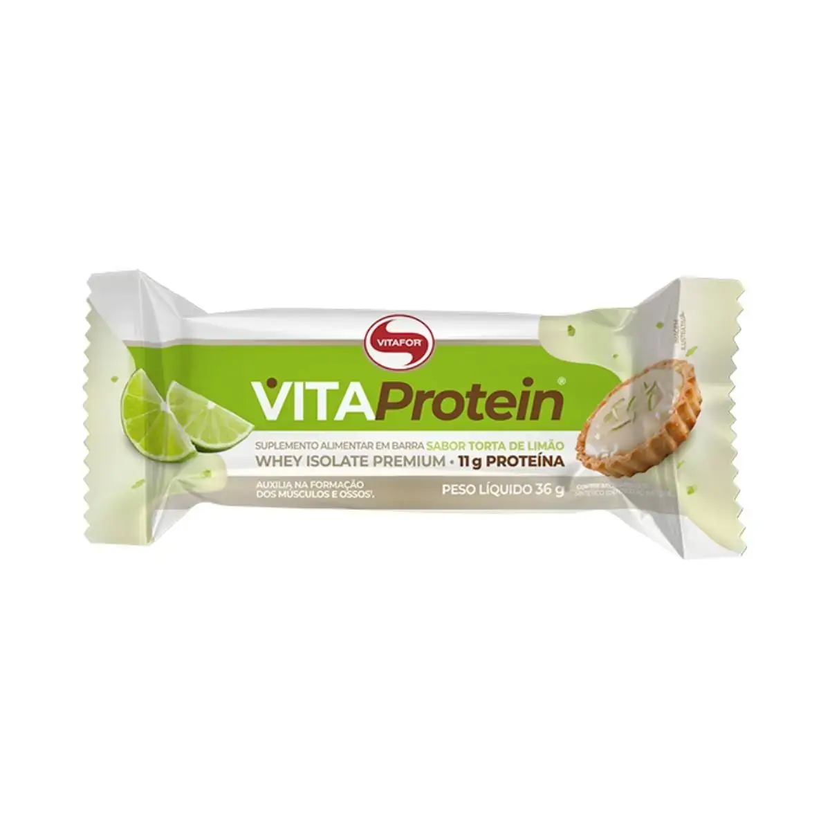 Vita Protein Barra de Proteína Torta de Limão Vitafor 36g