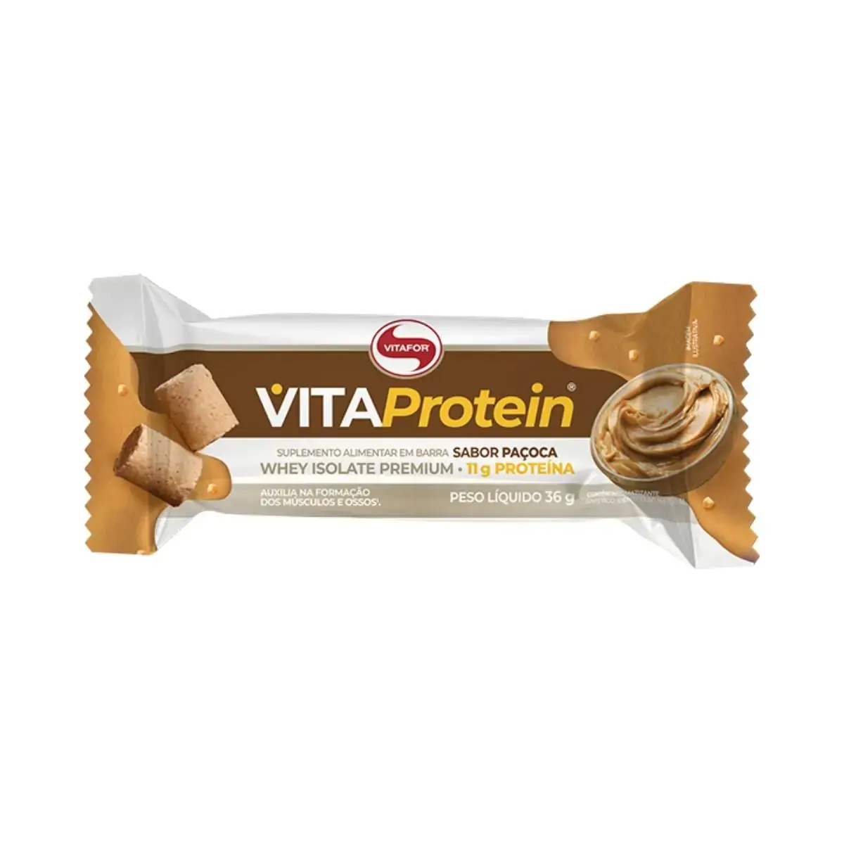 Vita Protein Barra de Proteína Paçoca Vitafor 36g