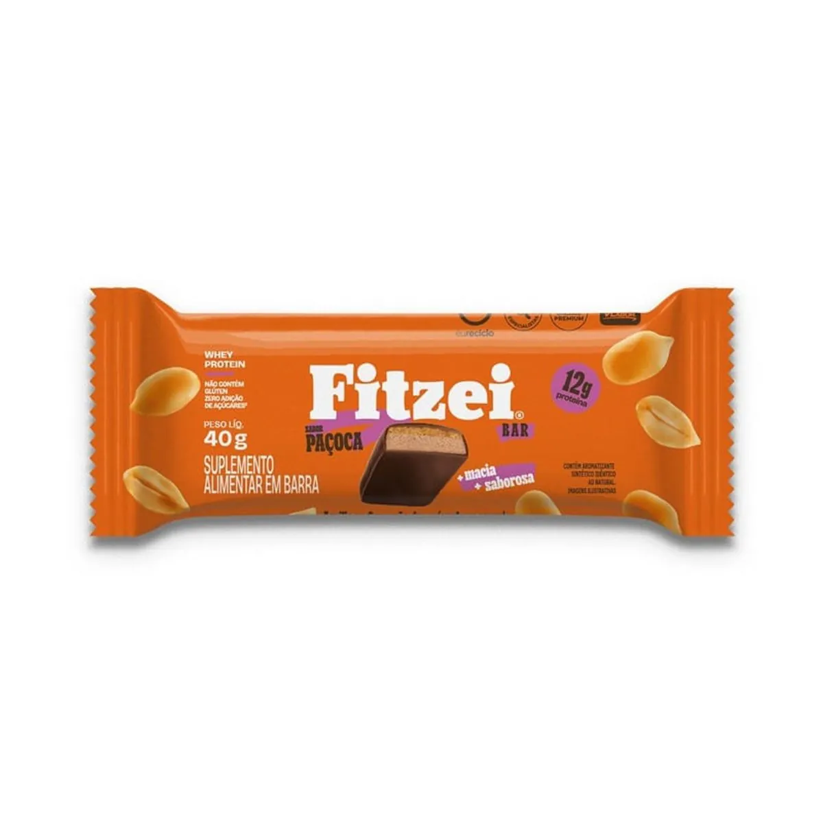 Fitzei Bar Paçoca Vitafor 40g
