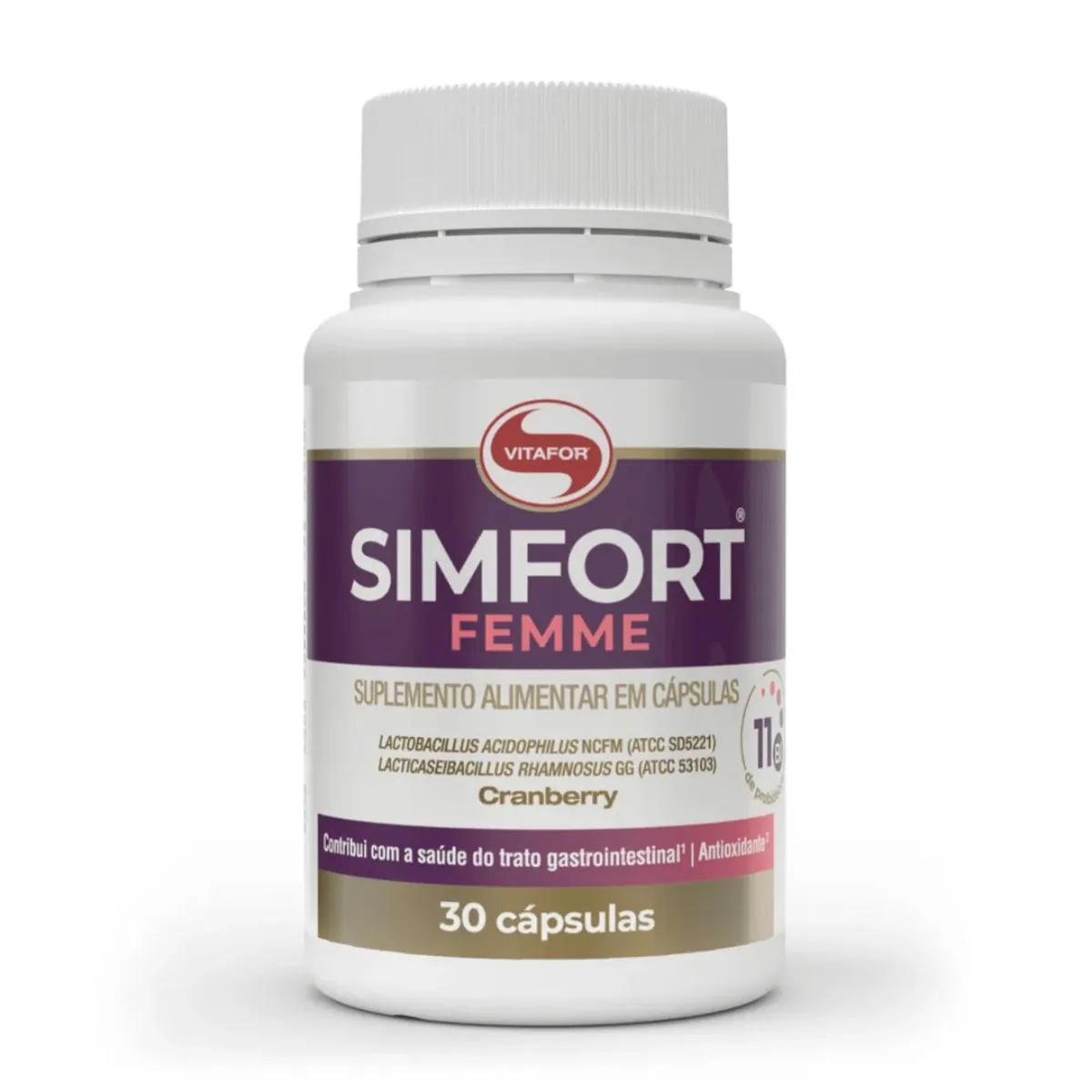 Simfort Femme Cranberry Probióticos 30 Cáps Vitafor