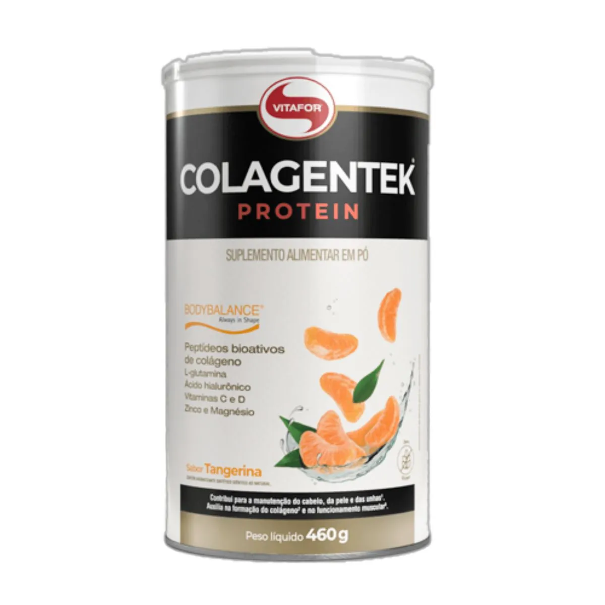 Colagentek Protein Colágeno Hidrolisado Tangerina Vitafor 460g
