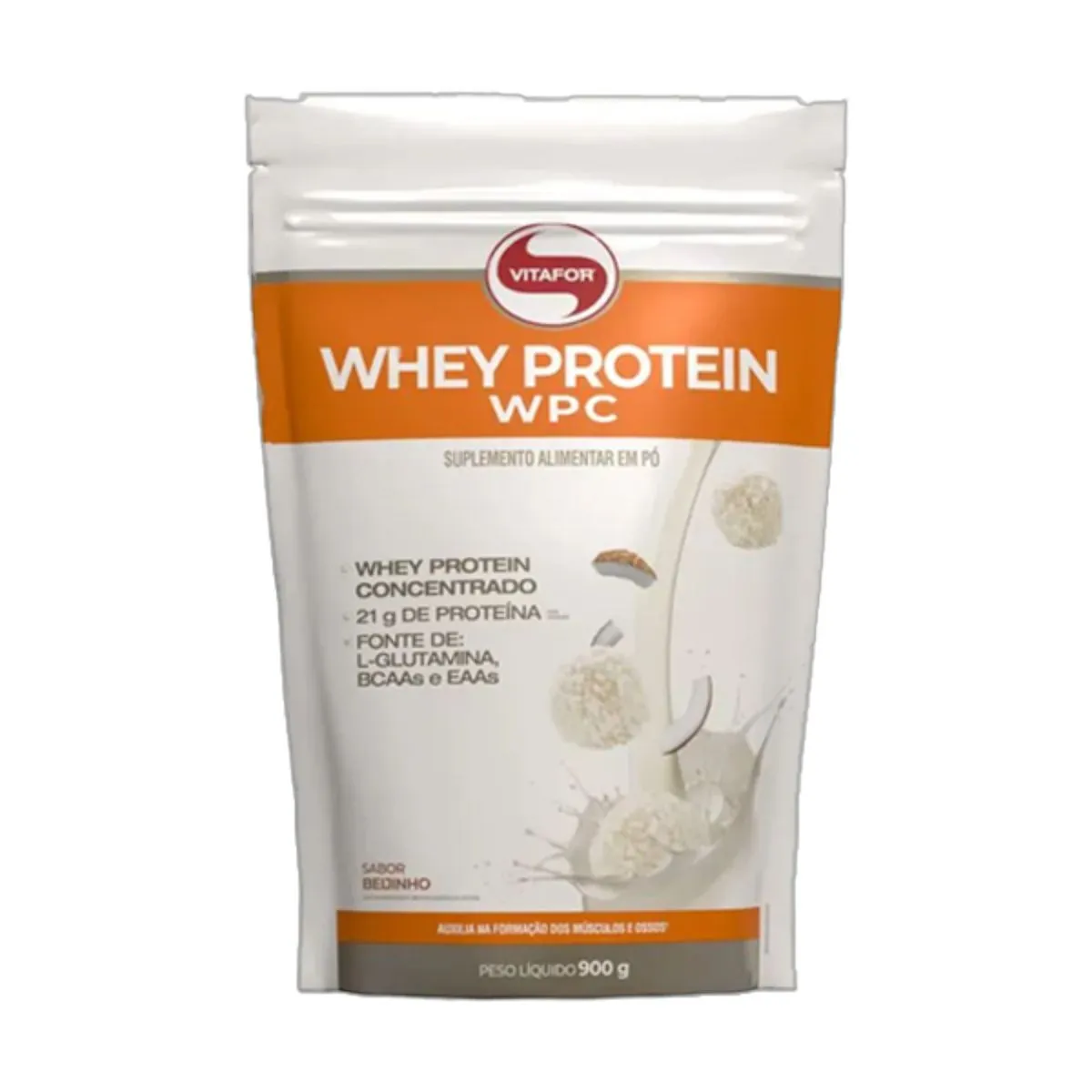 Whey Protein WPC Beijinho Vitafor 900g