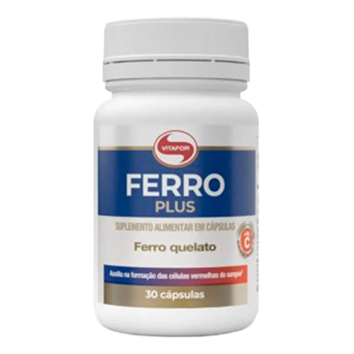 Suplemento Alimentar Ferro Quelato Plus Vitafor 30 Cápsulas