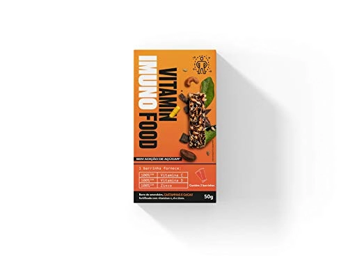 Pack Barra De Nuts Castanha E Cacau Super Saúde Vitaminfood Imuno Caixa 50g 2 Unidades