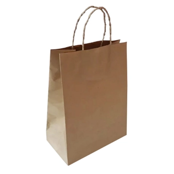 Sacola Kraft Natural 32cm X 20cm X 38cm