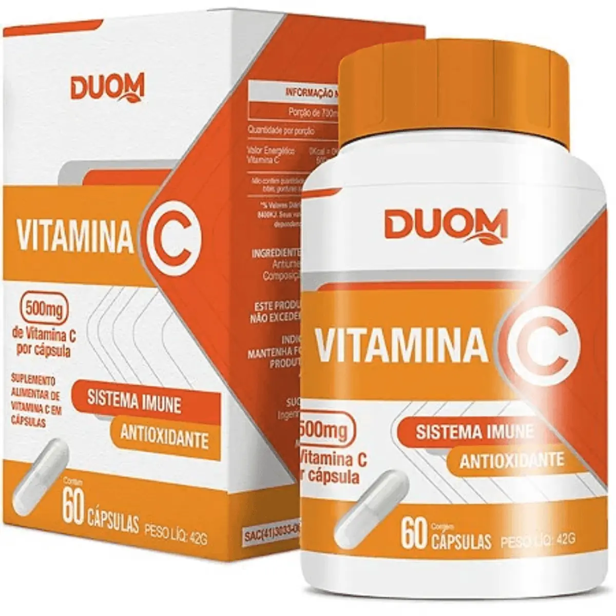 Vitamina C 500mg C/60 Cps Duom,