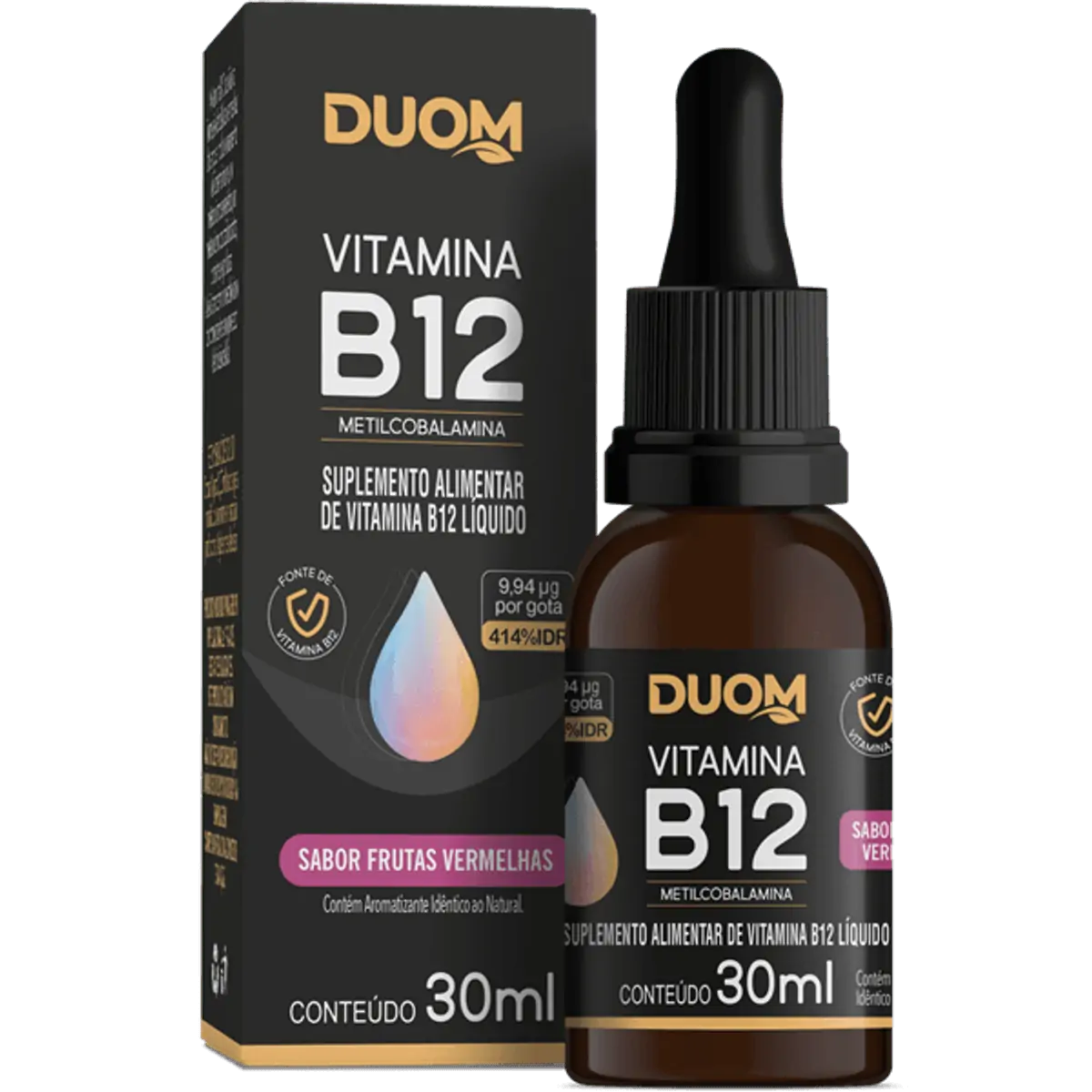 Vitamina B12 Gotas 30ML Frutas Vermelhas - Duom