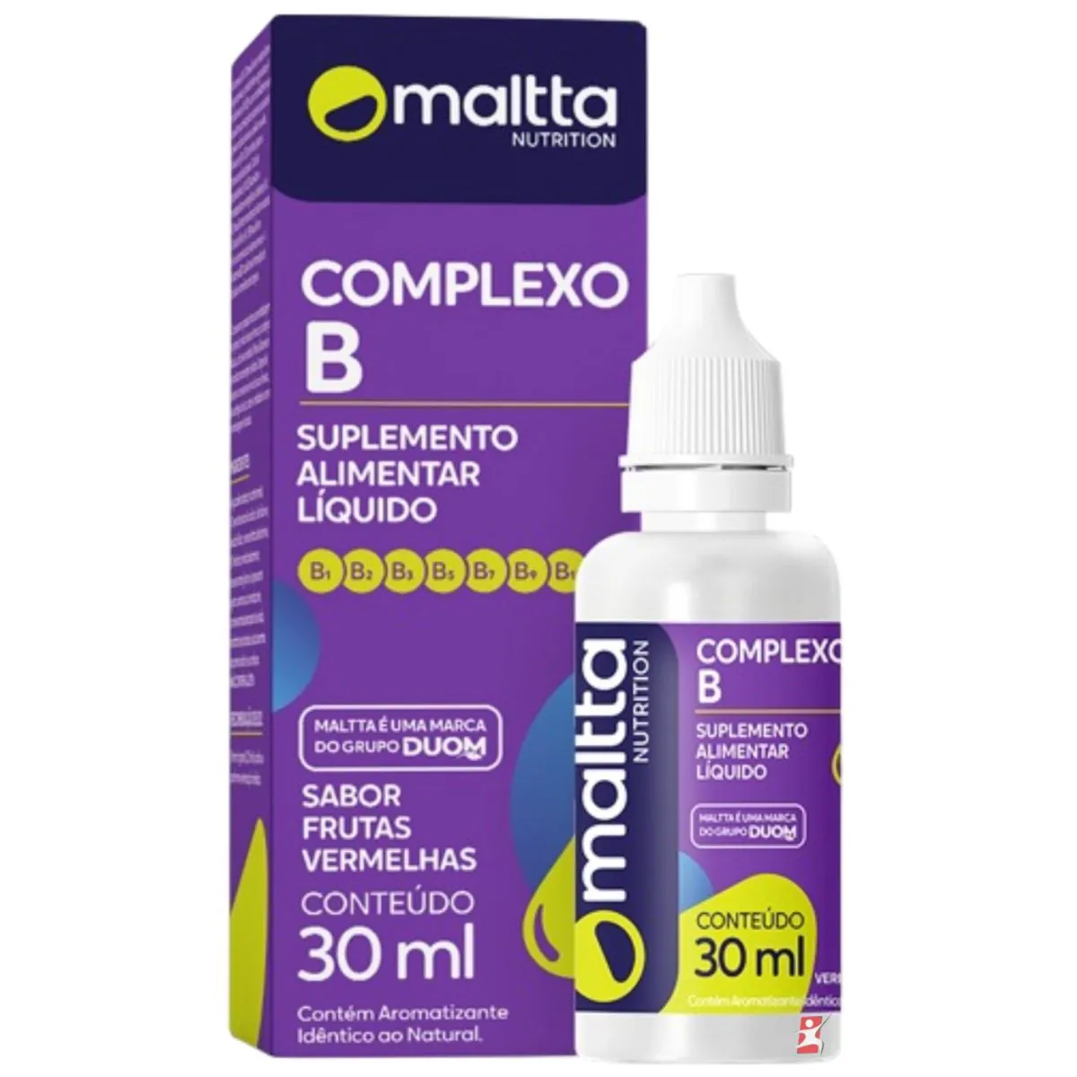 COMPLEXO B 7 VITAMINAS GOTAS 30ML FRUTAS VERMELHAS – MALTTA NUTRITION
