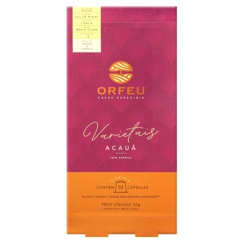 Café Em Cápsula Torrado E Moído Acauã Orfeu Varietais Caixa 50g 10 Unidades