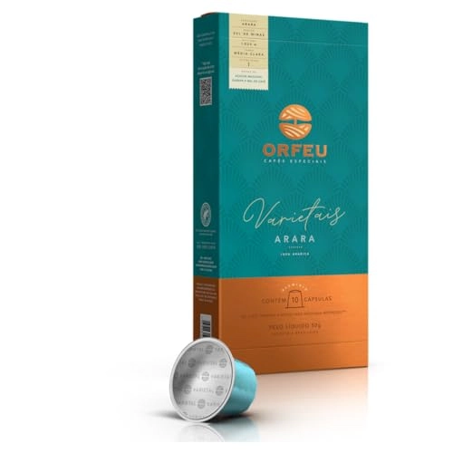 Café Em Cápsula Torrado E Moído Arara Orfeu Varietais Caixa 50g 10 Unidades
