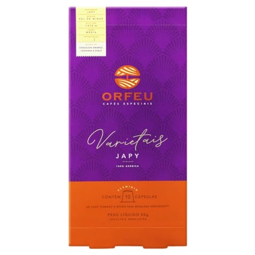 Café Em Cápsula Torrado E Moído Japy Orfeu Varietais Caixa 50g 10 Unidades