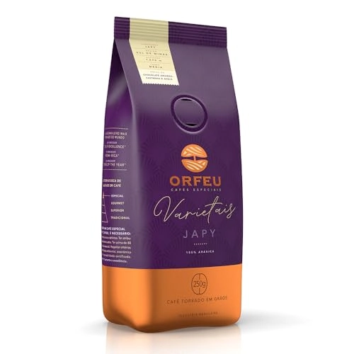 Café Torrado Em Grãos Japy Orfeu Varietais Pacote 250g