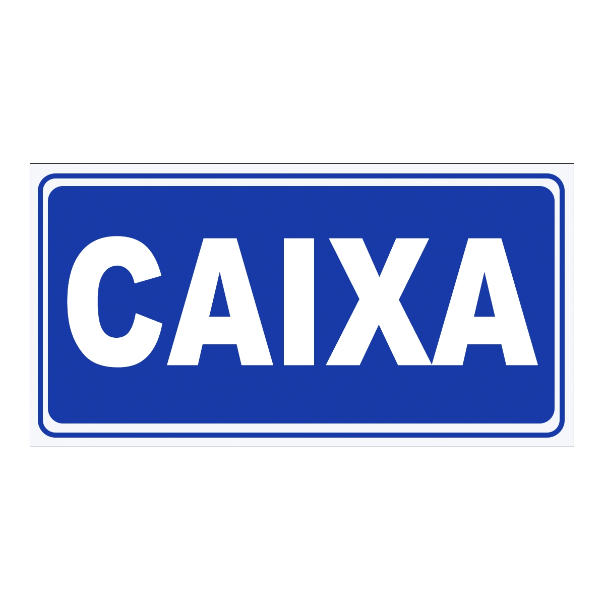 Placa De Aviso E Sinalização Portas Caixa 20cmx15cm Pvc