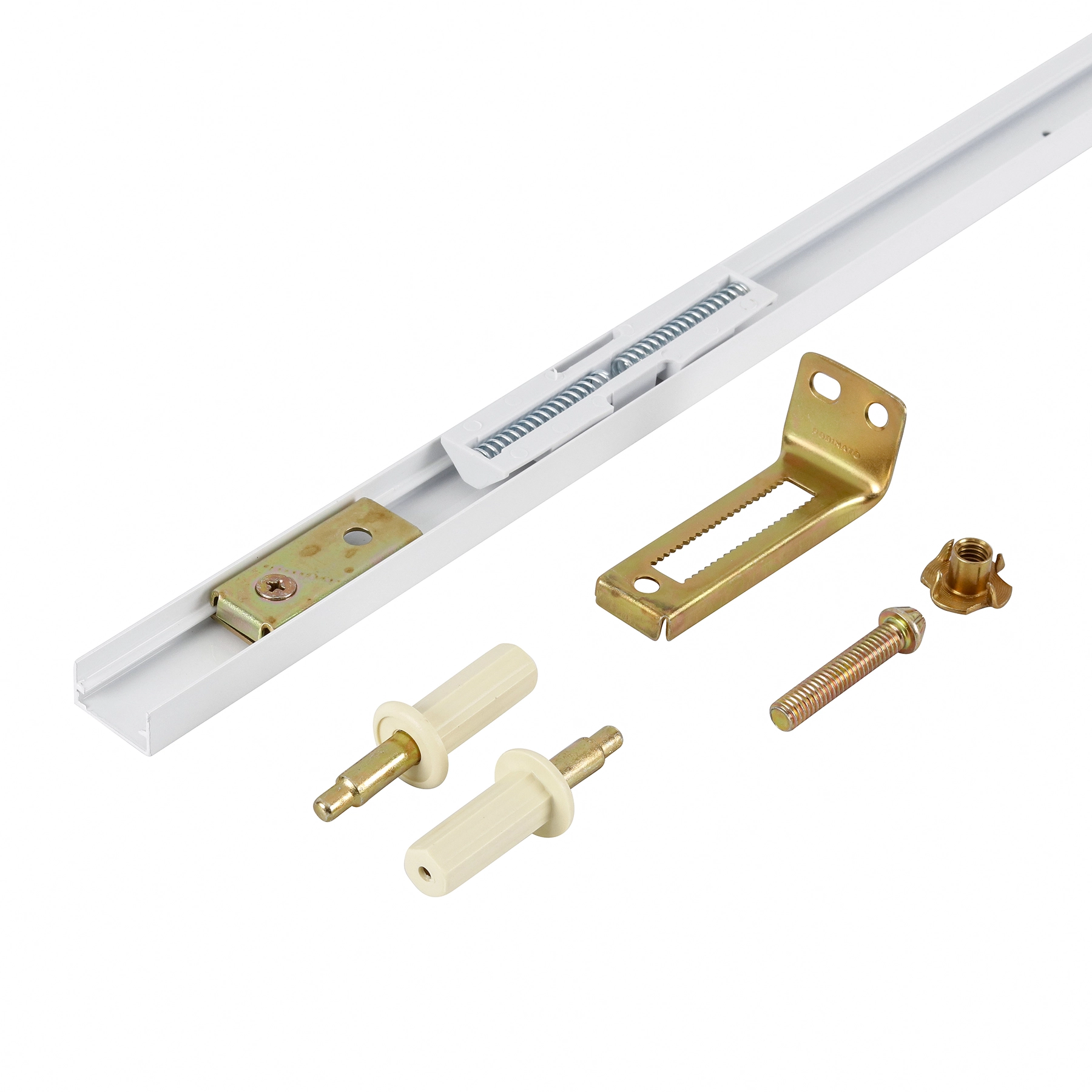 Kit Embutir para Porta Camarão 1mx2,5cm Alumínio Pintado Branco Rodinato