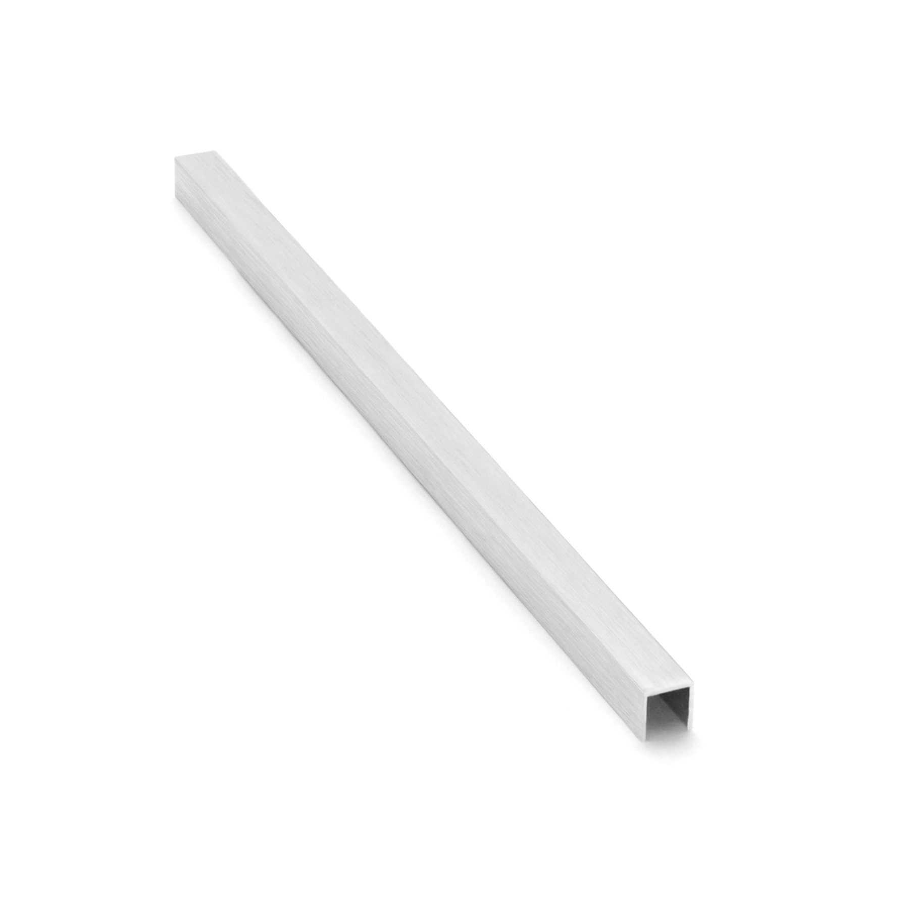 Perfil U Embutir para Porta de Correr 3mx1,5cm Alumínio