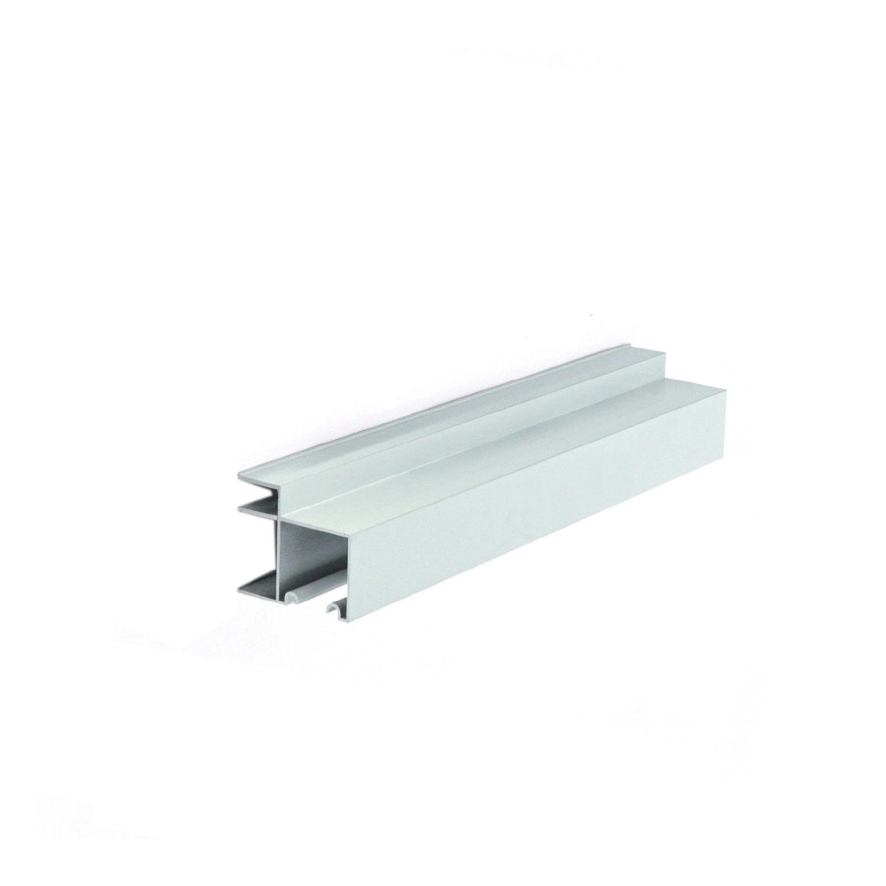 Perfil Embutir Superior Porta de Correr 2mx5cm Alumínio Pintado