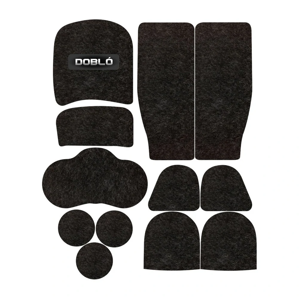Kit Forro Porta Objetos FIAT DOBLO 12 Peças - TITANIUM KF0102