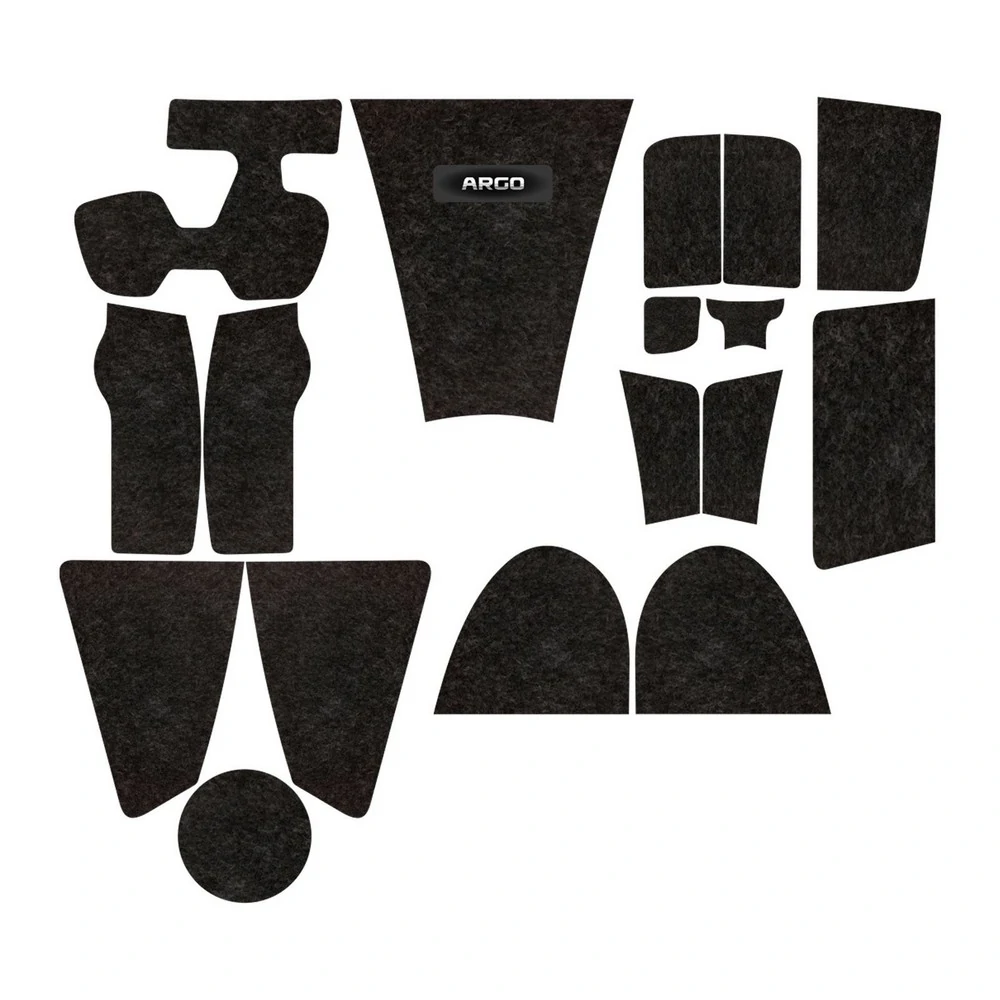 Kit Forro Porta Objetos FIAT ARGO 17 Peças - TITANIUM KF0106