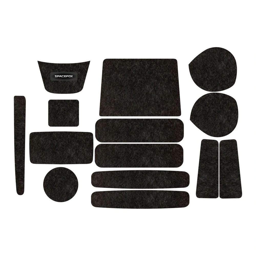 Kit Forro Porta Objetos VOLKSWAGEN SPACE FOX 14 Peças - TITANIUM KF0203B