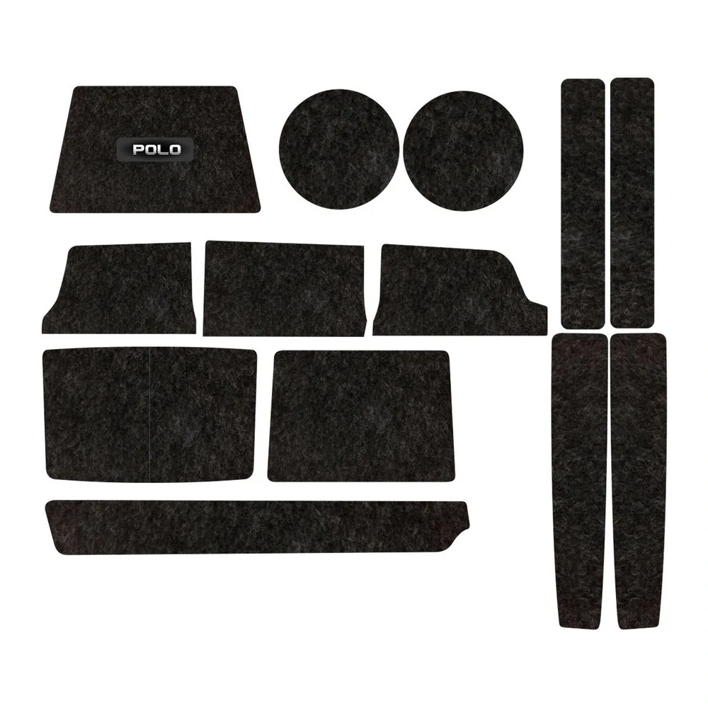 Kit Forro Porta Objetos VOLKSWAGEN POLO 13 Peças - TITANIUM KF0208