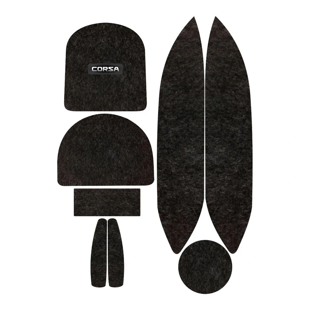 Kit Forro Porta Objetos CHEVROLET - GM CORSA 8 Peças - TITANIUM KF0301B