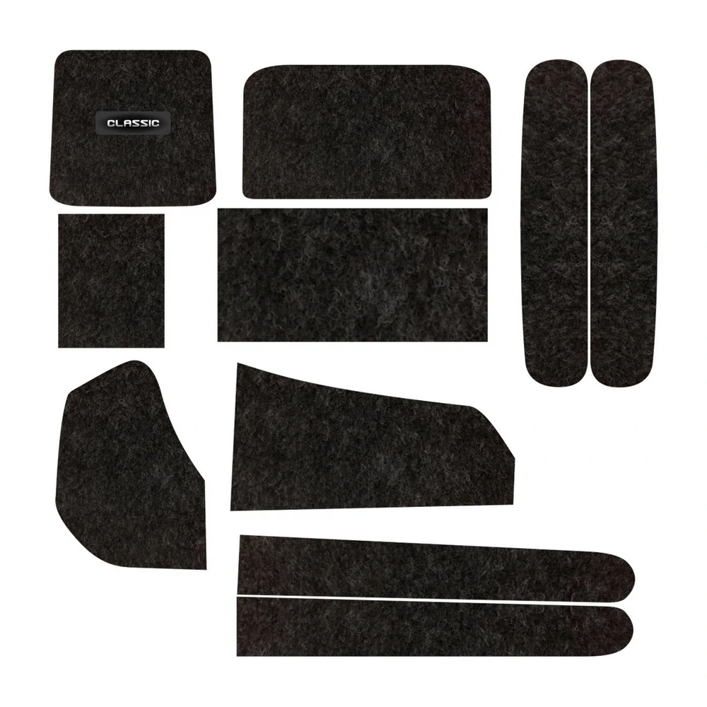 Kit Forro Porta Objetos CHEVROLET - GM CLASSIC 9 Peças - TITANIUM KF0302