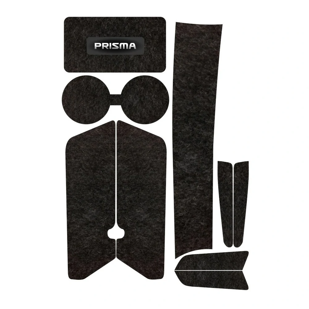 Kit Forro Porta Objetos CHEVROLET - GM PRISMA 10 Peças - TITANIUM KF0303