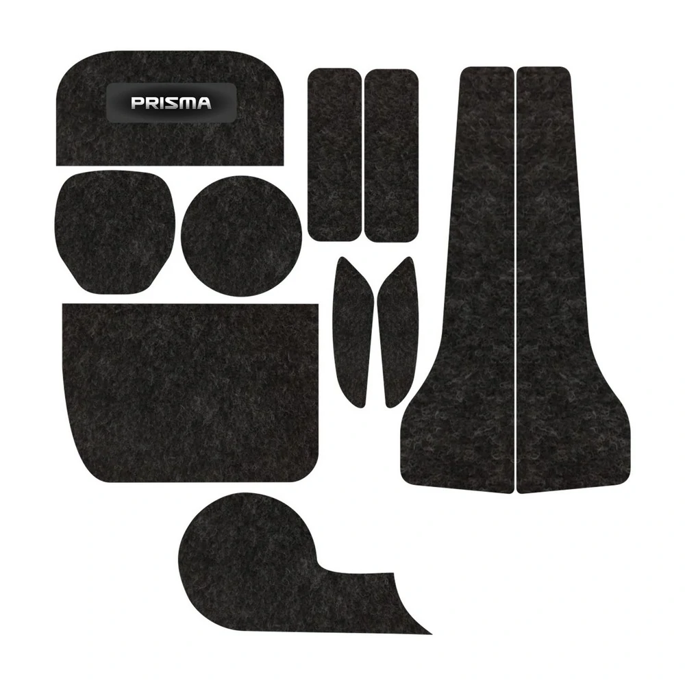 Kit Forro Porta Objetos CHEVROLET - GM PRISMA 11 Peças - TITANIUM KF0303B
