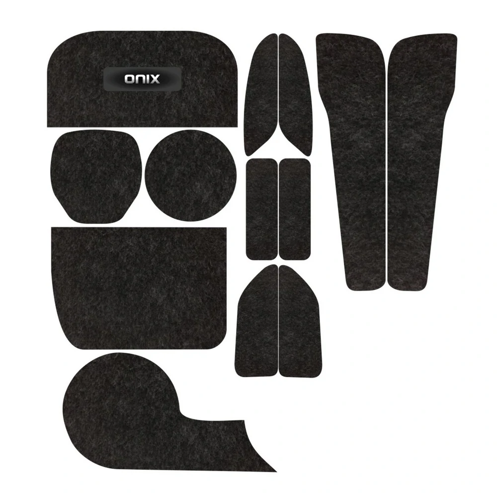 Kit Forro Porta Objetos CHEVROLET - GM JOY/ONIX 13 Peças - TITANIUM KF0304B