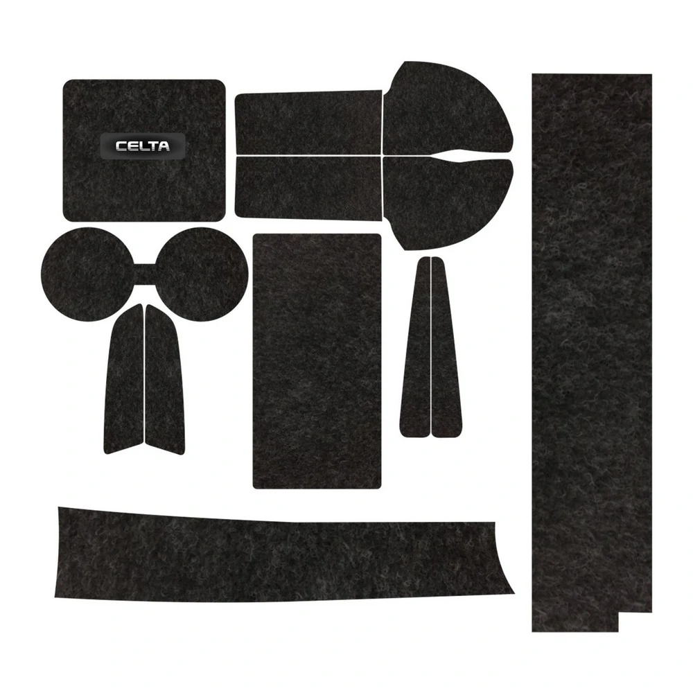 Kit Forro Porta Objetos CHEVROLET - GM CELTA 13 Peças - TITANIUM KF0313B