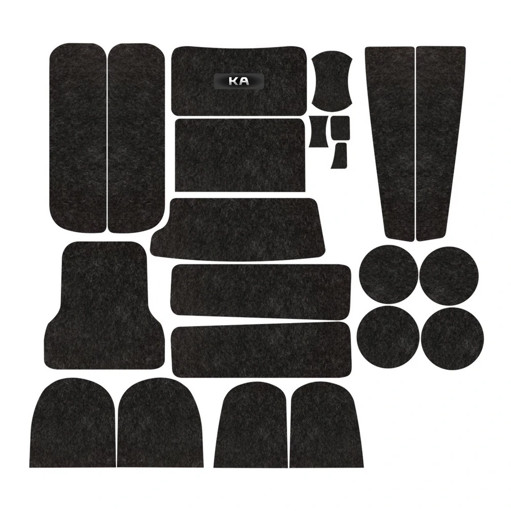 Kit Forro Porta Objetos FORD KA 22 Peças - TITANIUM KF0401C