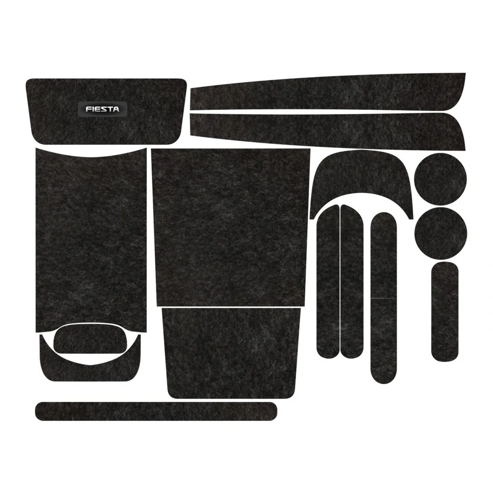 Kit Forro Porta Objetos FORD FIESTA 16 Peças - TITANIUM KF0402
