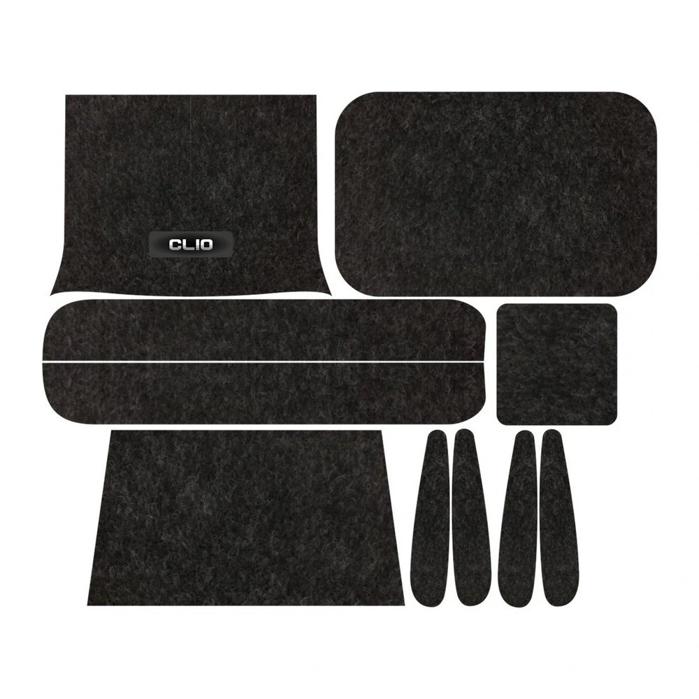 Kit Forro Porta Objetos RENAULT CLIO 10 Peças - TITANIUM KF0603