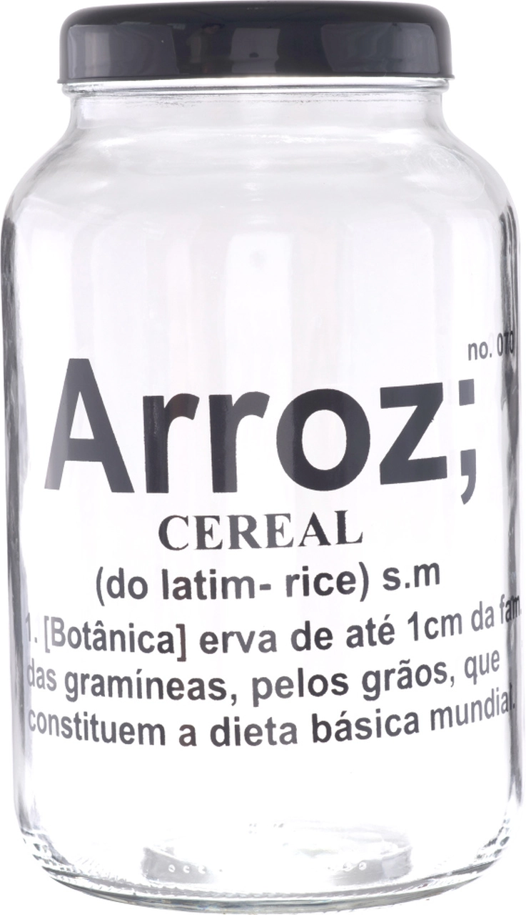 Pote Vidro Faria E Faria 3 L Arroz