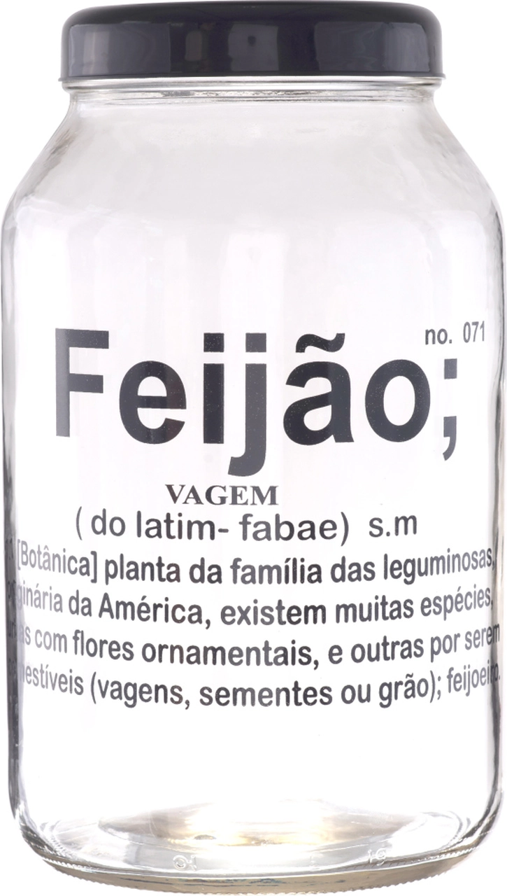 Pote Vidro Feijao 3l