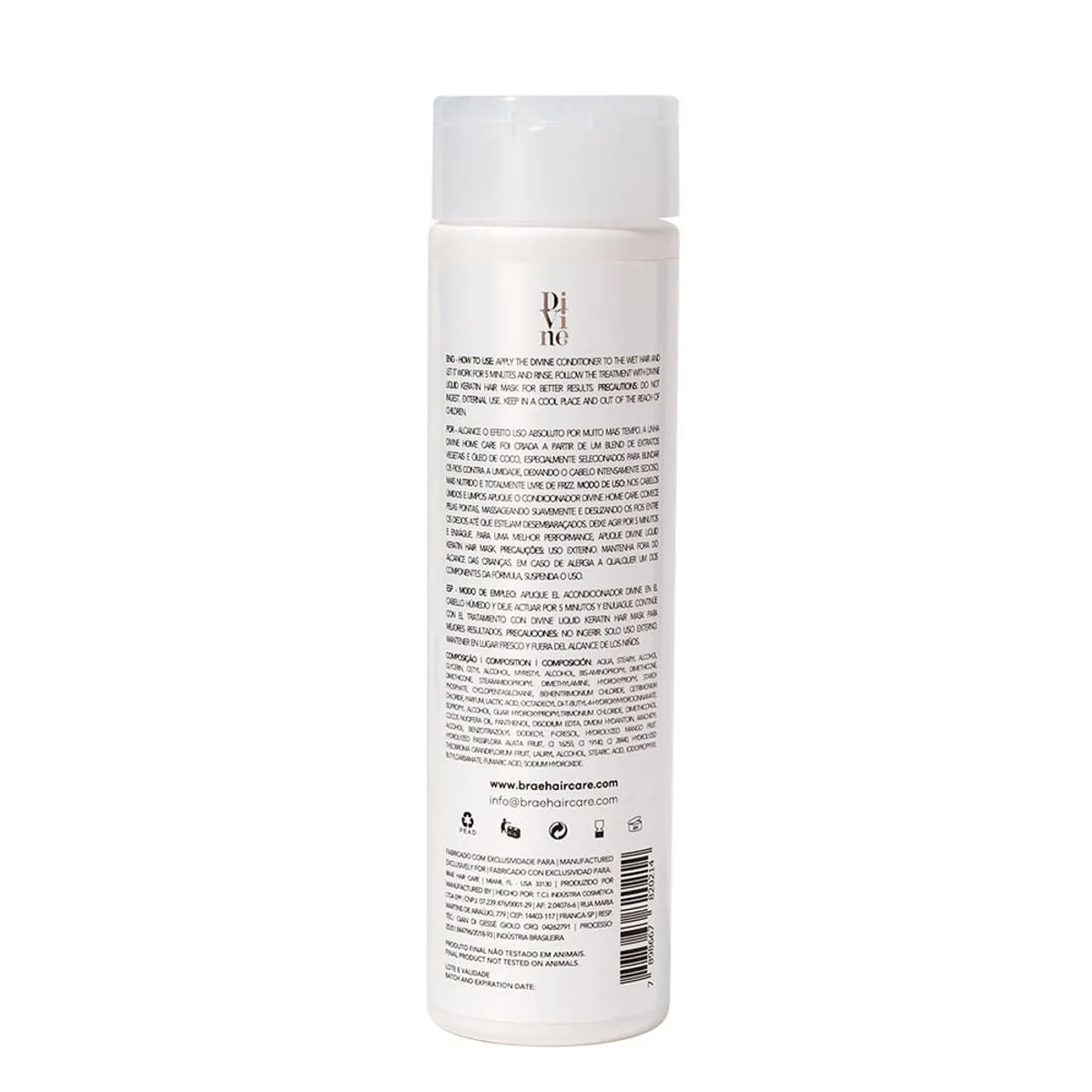 Condicionador Braé Divine Antifrizz 250ml