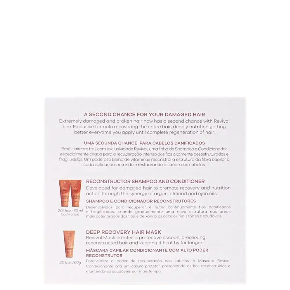 Kit Travel Size Revival Braé 3un Com 60ml Cada