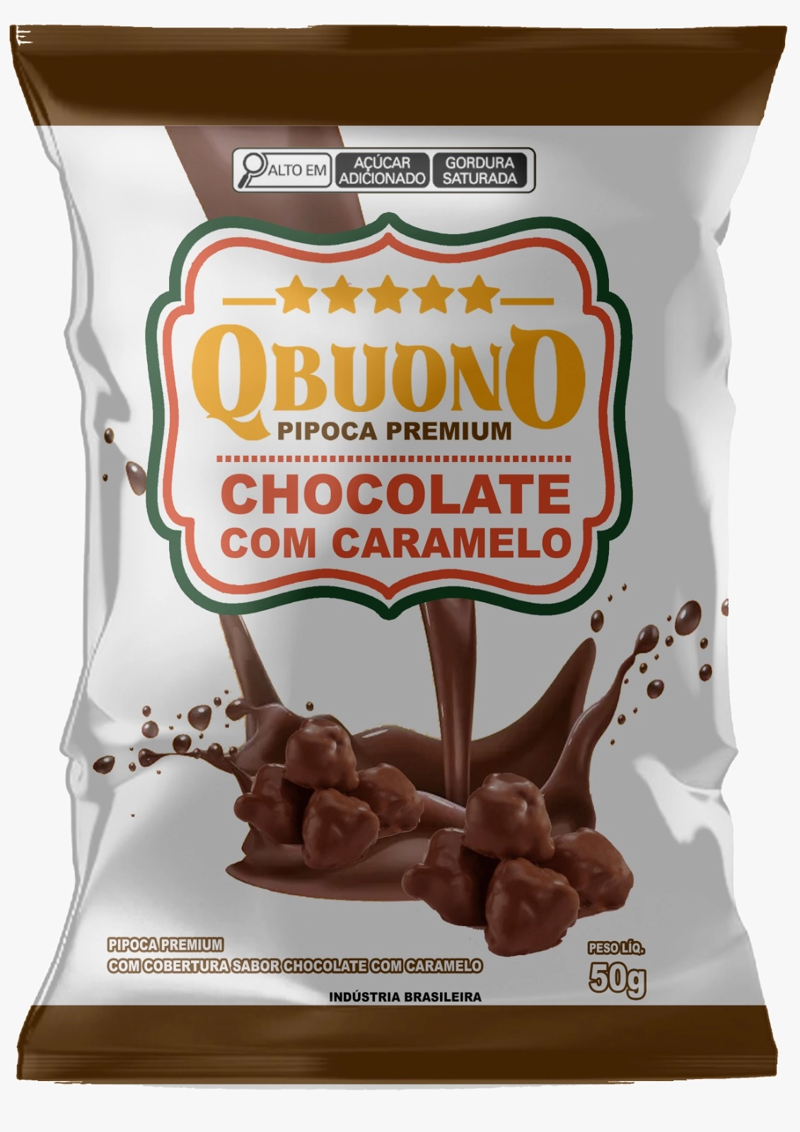 Pipoca Caram C Chocolate Q Buono 01 Pc X 50