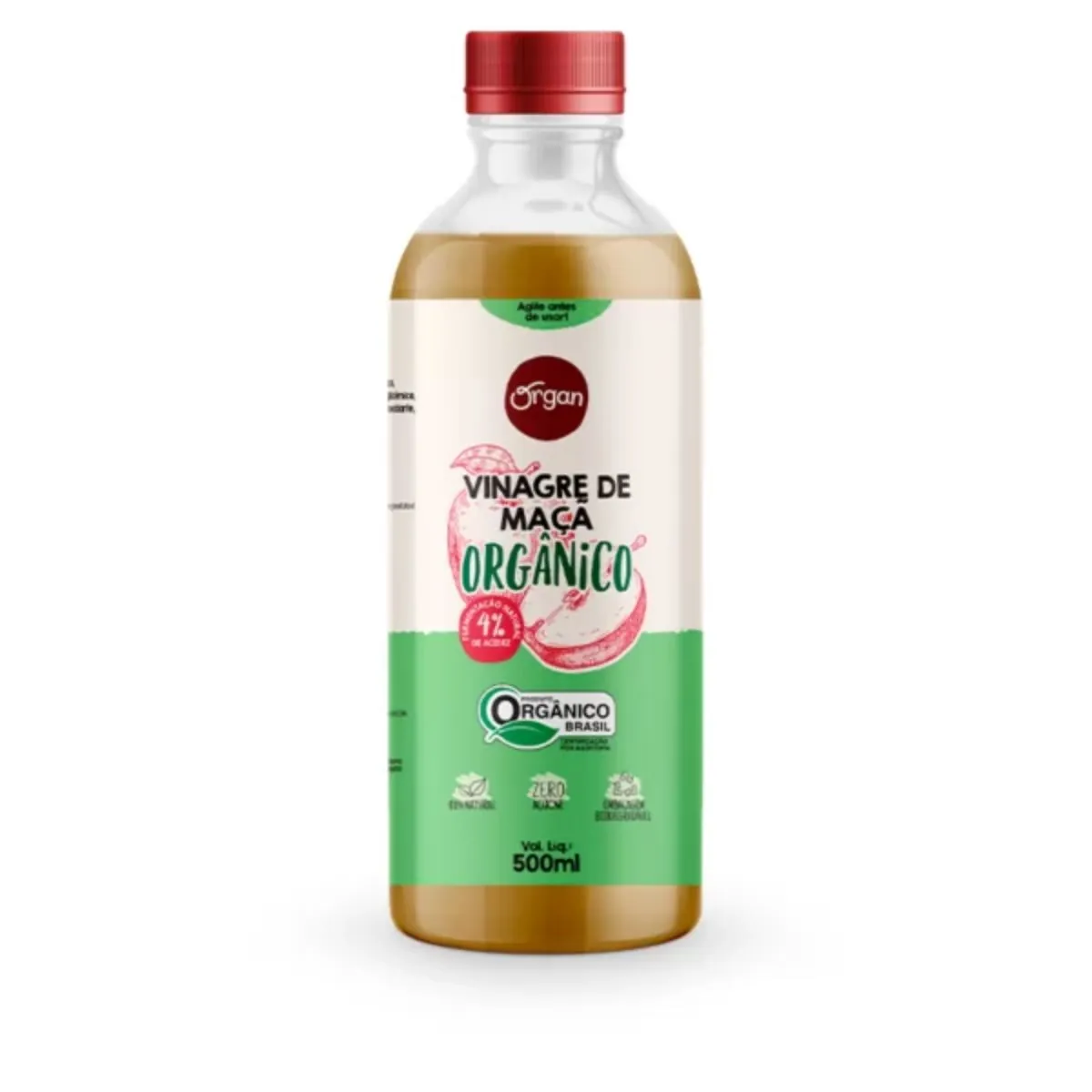 Vinagre Maçã Orgânico Organ 500 ml