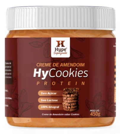 Creme Amendoim Cookies Protein Hype 450g