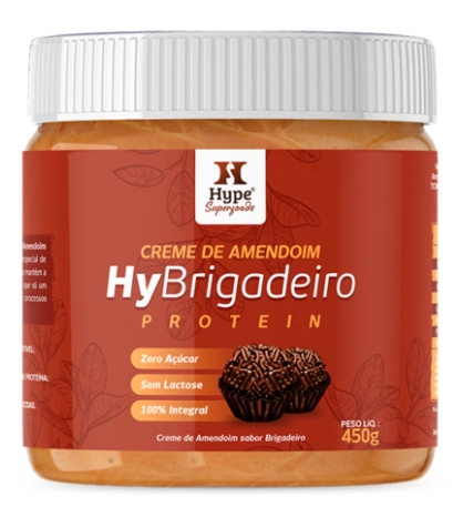Creme Amendoim Brigadeiro Protein Hype 450g