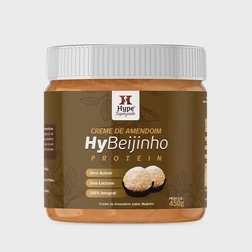 Creme Amendoim Beijinho Protein Hype 450g