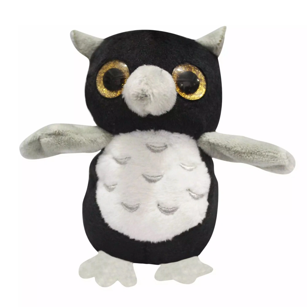 Pelúcia para Retrovisor Coruja Preto e Cinza 10cm - COMIX PC03