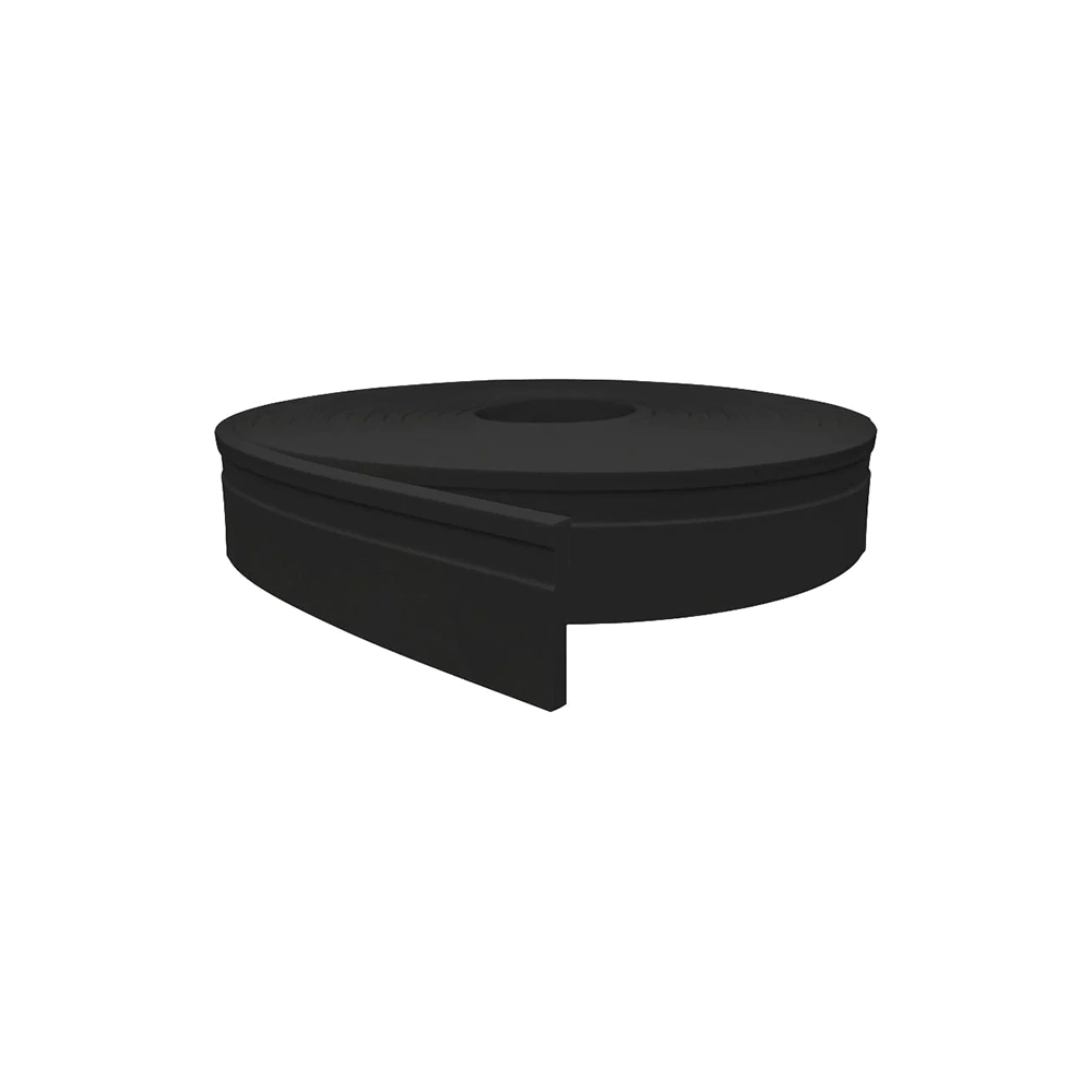 Rodapé De Eva Autocolante Rp16p 7cm Preto 2,5 Metros Rp16p 01